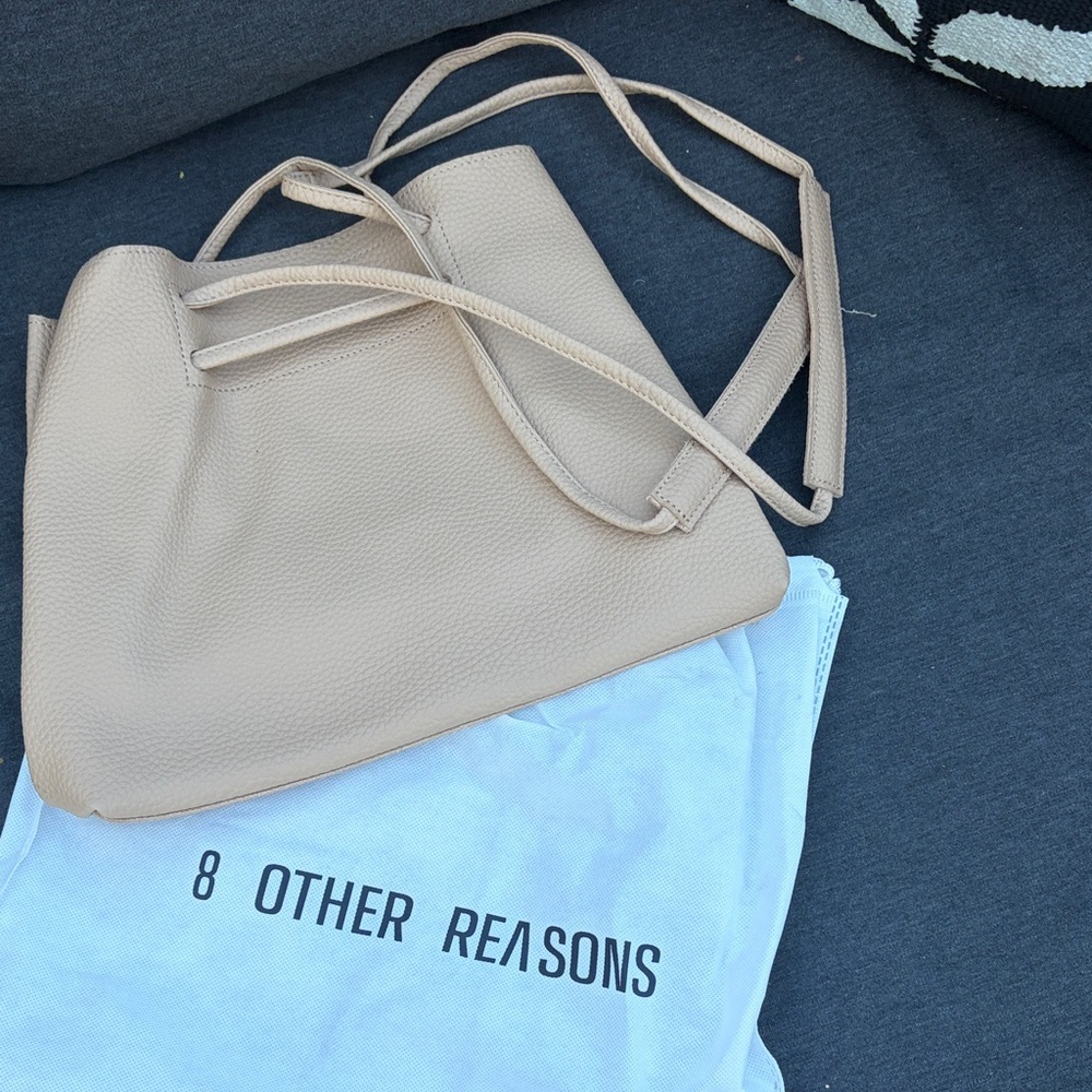 8 Other Reasons Beige Shoulder Bag